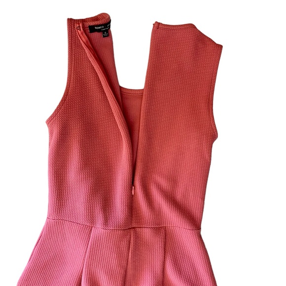 Romeo & Juliet Couture sleeveless pink jumpsuit size small retro coastal preppy - Picture 10 of 13